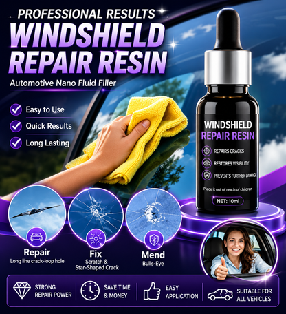 Windshield Repair Resin Kit – Quick Crack Repair Solution (Pack of 2)