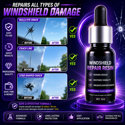 Windshield Repair Resin Kit – Quick Crack Repair Solution (Pack of 2)